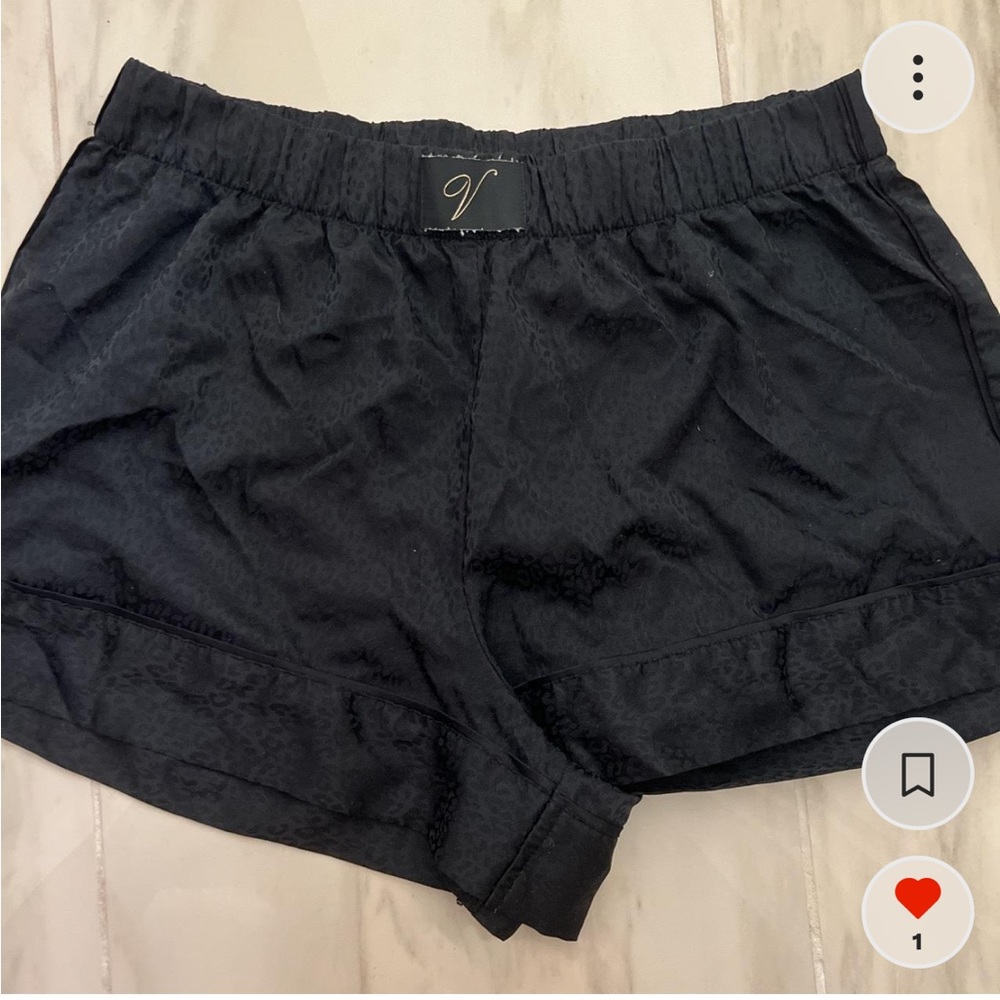 Victoria’s Secret black silk shorts